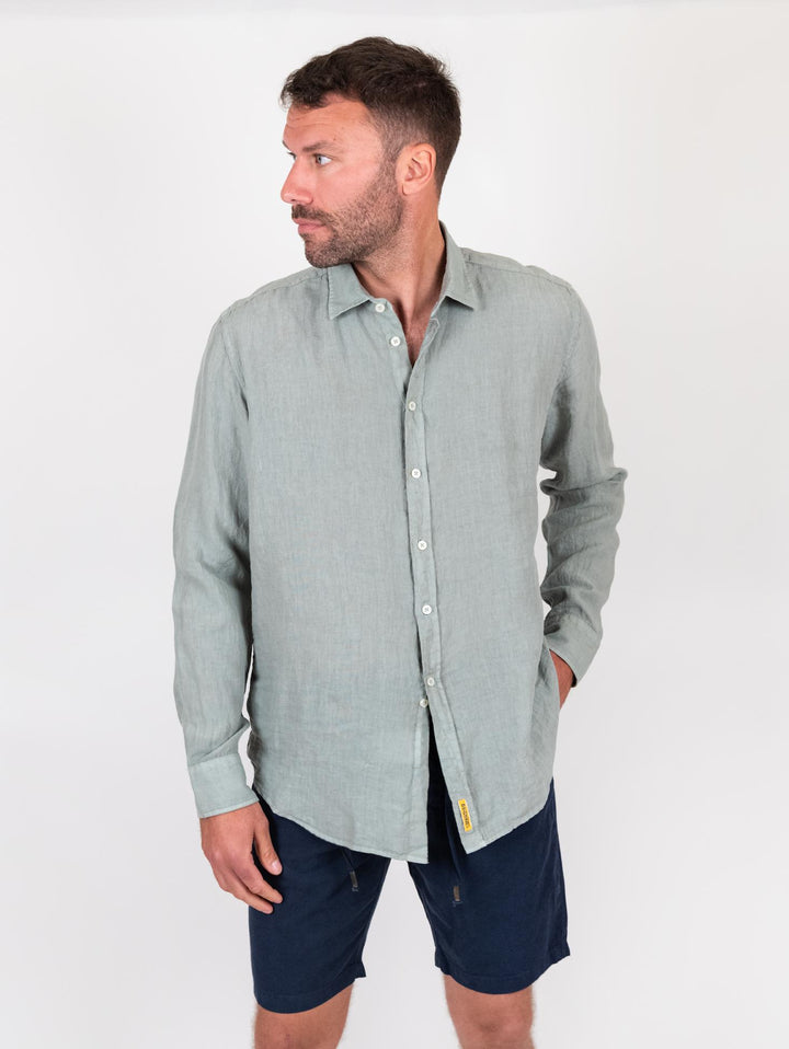 Camicia in lino Salvia