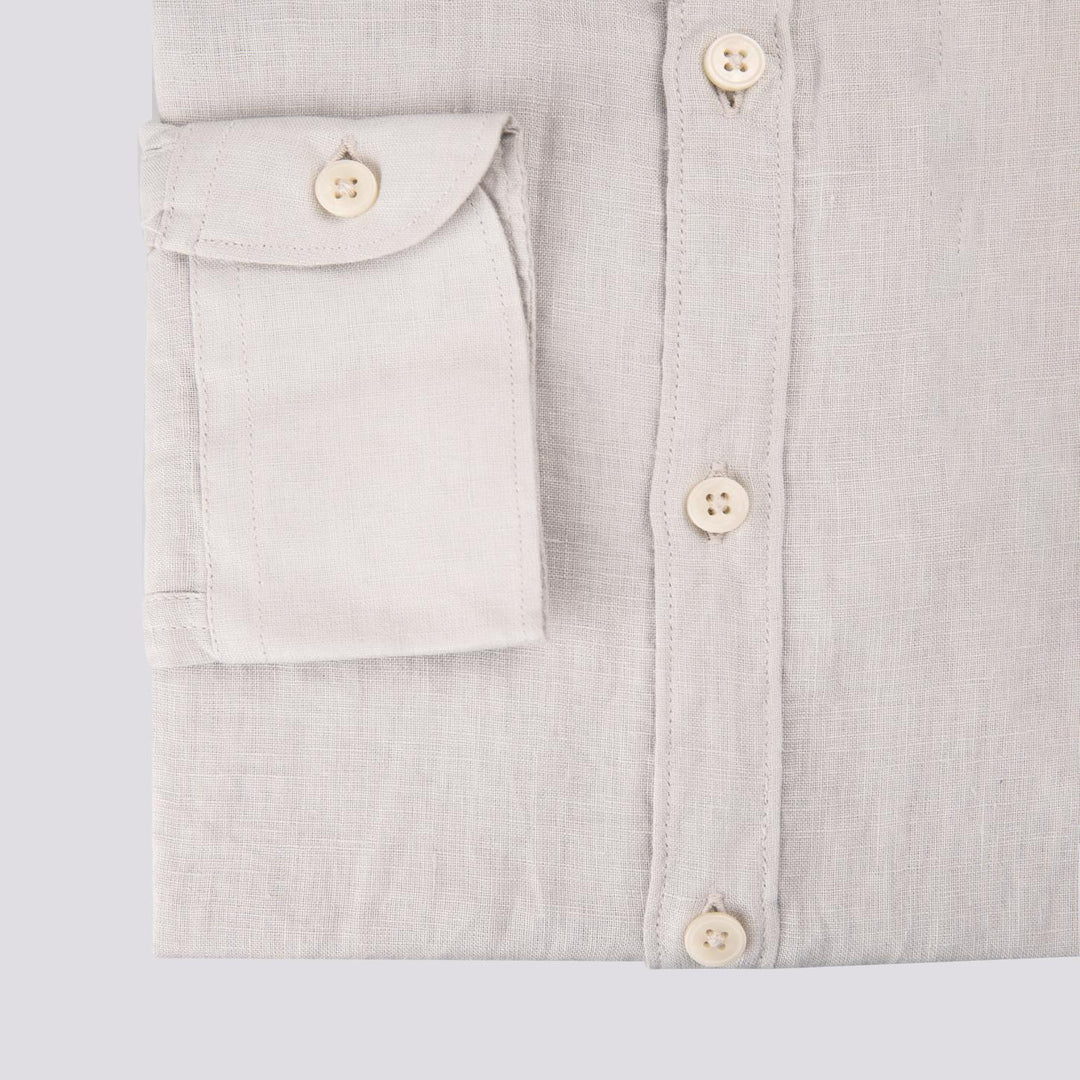 Camicia in lino grigio chiaro