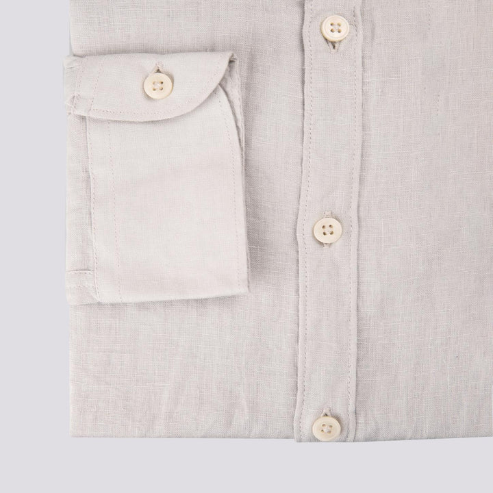 Camicia in lino grigio chiaro