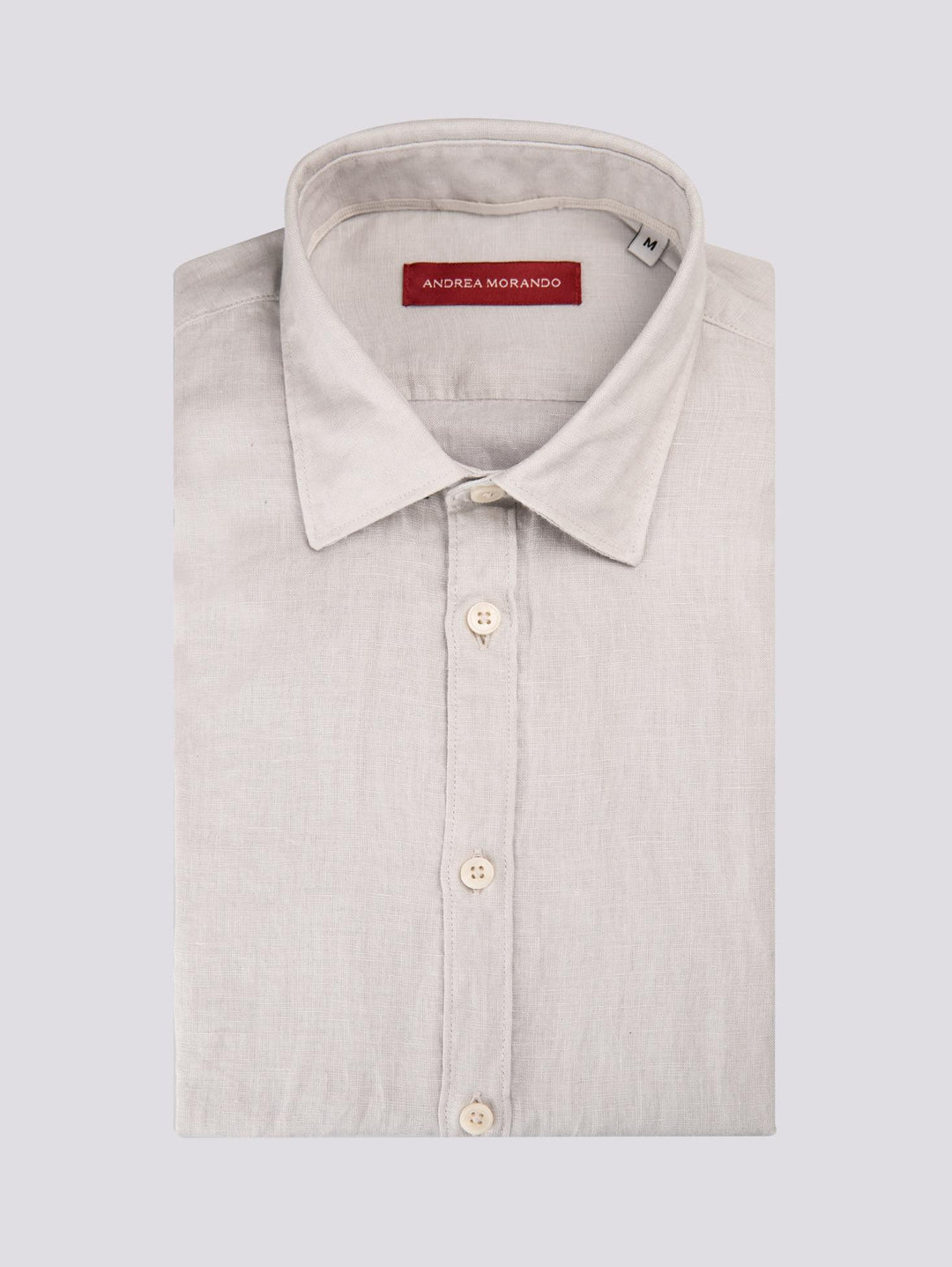 Camicia in lino grigio chiaro