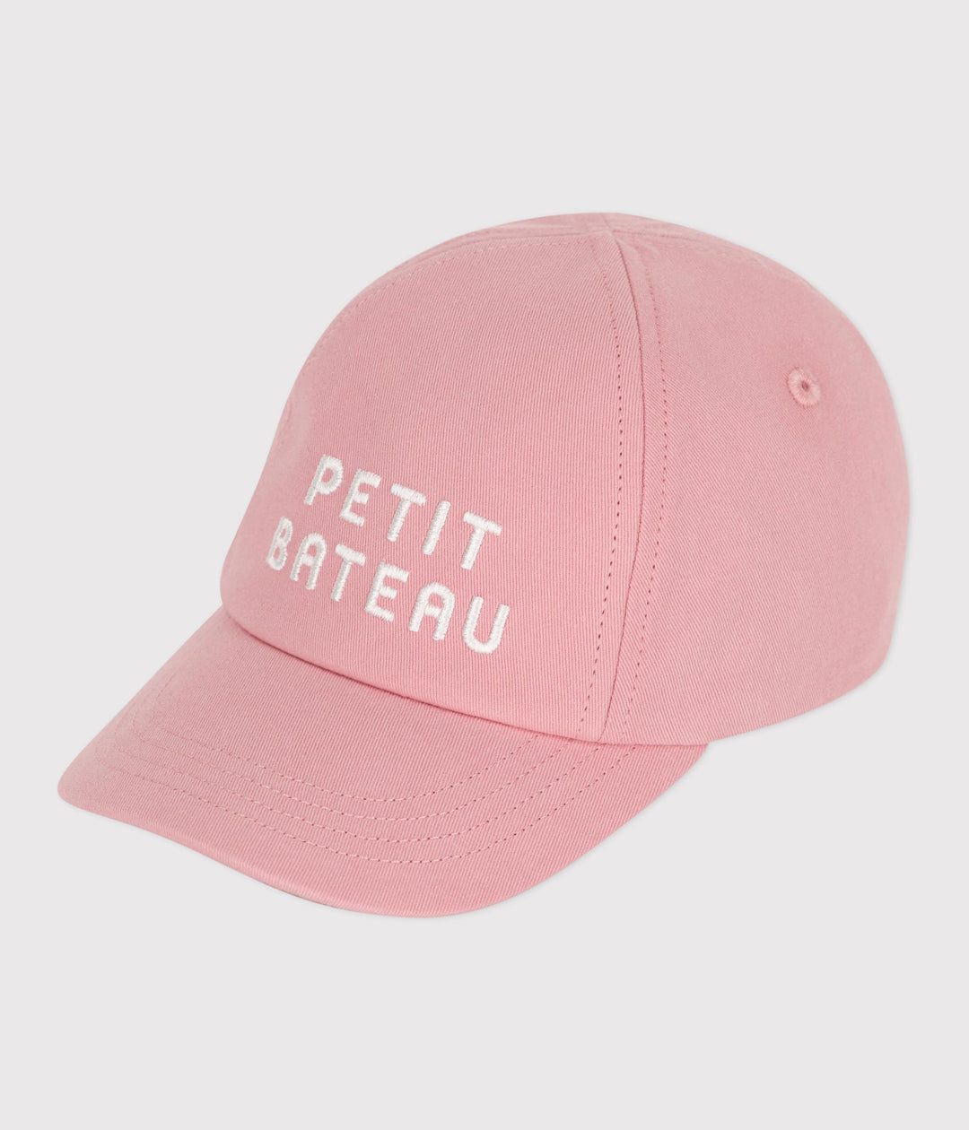 Cappellino con visiera e logo petit bateau rosa