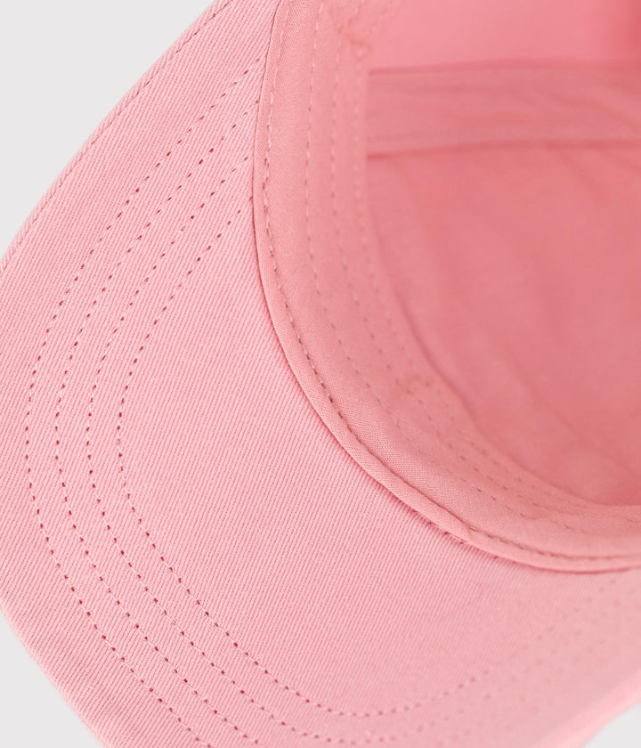 Cappellino con visiera e logo petit bateau rosa