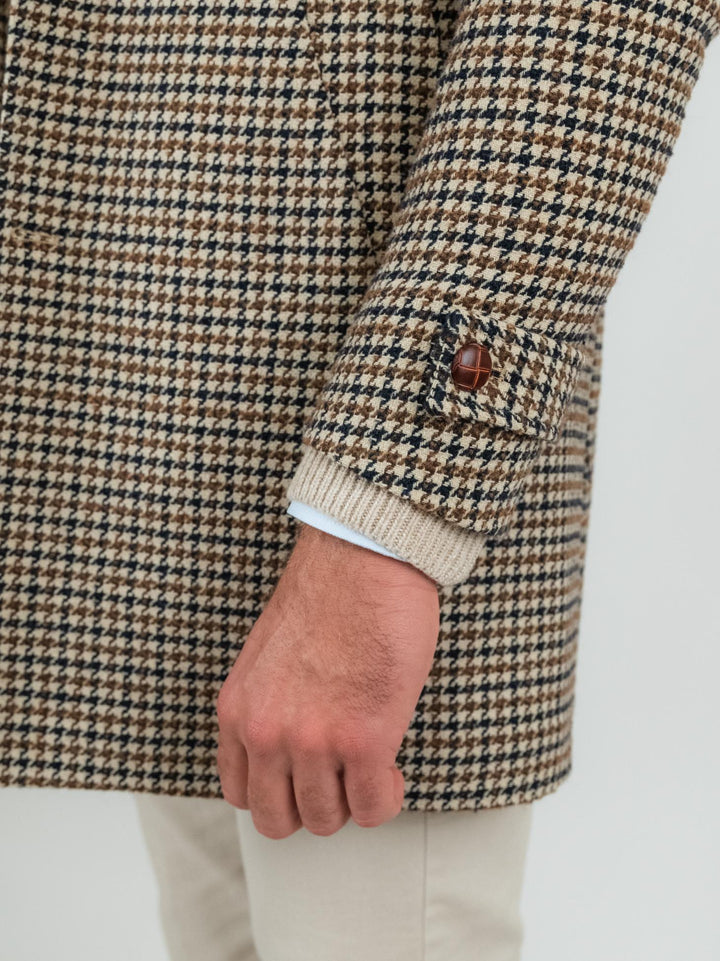 Cappotto monopetto pied de poule