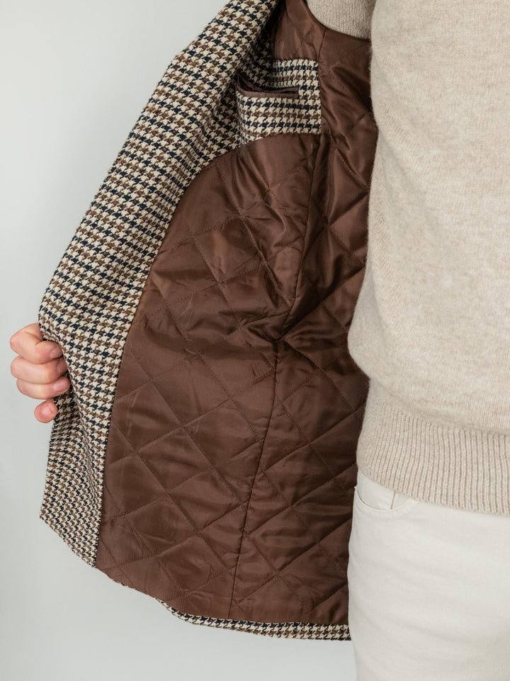 Cappotto monopetto pied de poule