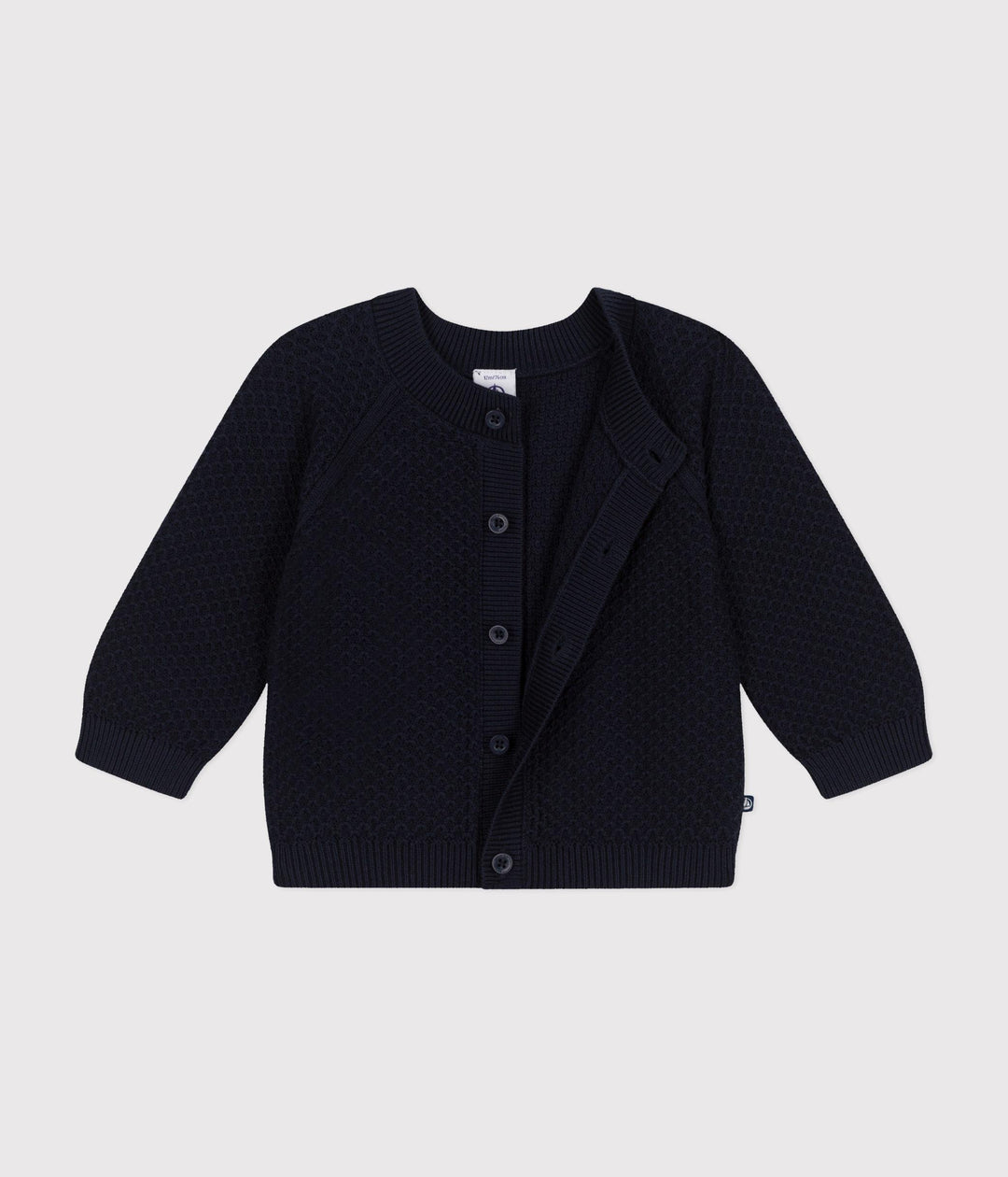 Cardigan in tricot di cotone bebè