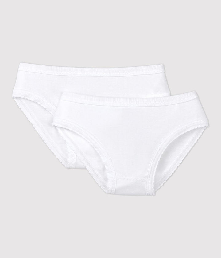Confezione Da 2 Slip Bianchi Bambina