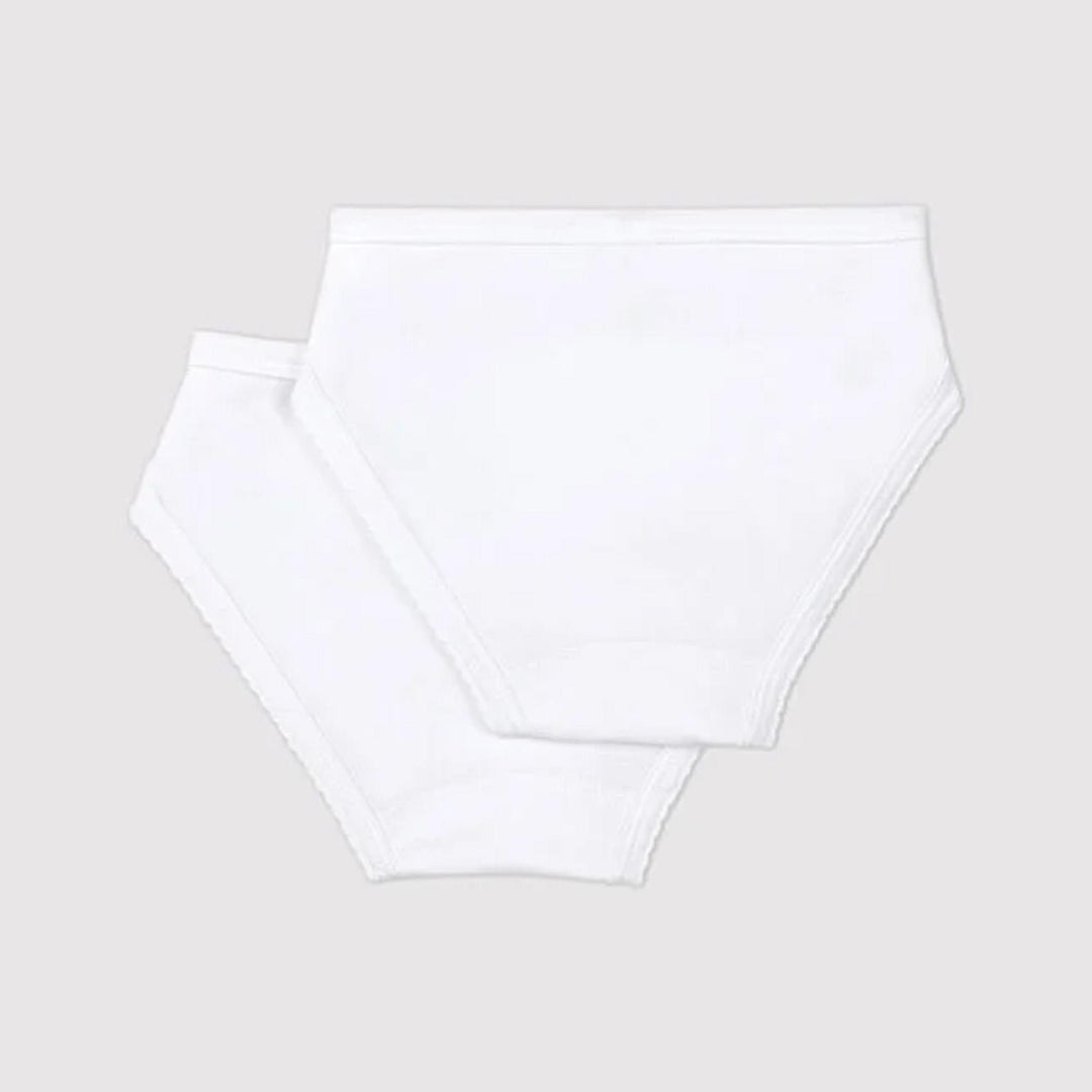 Confezione Da 2 Slip Bianchi Bambina