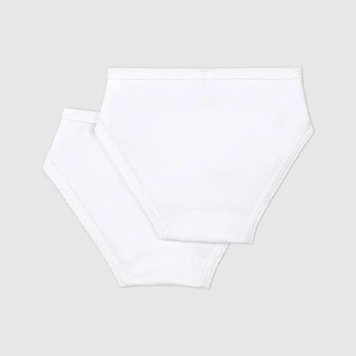 Confezione Da 2 Slip Bianchi Bambina