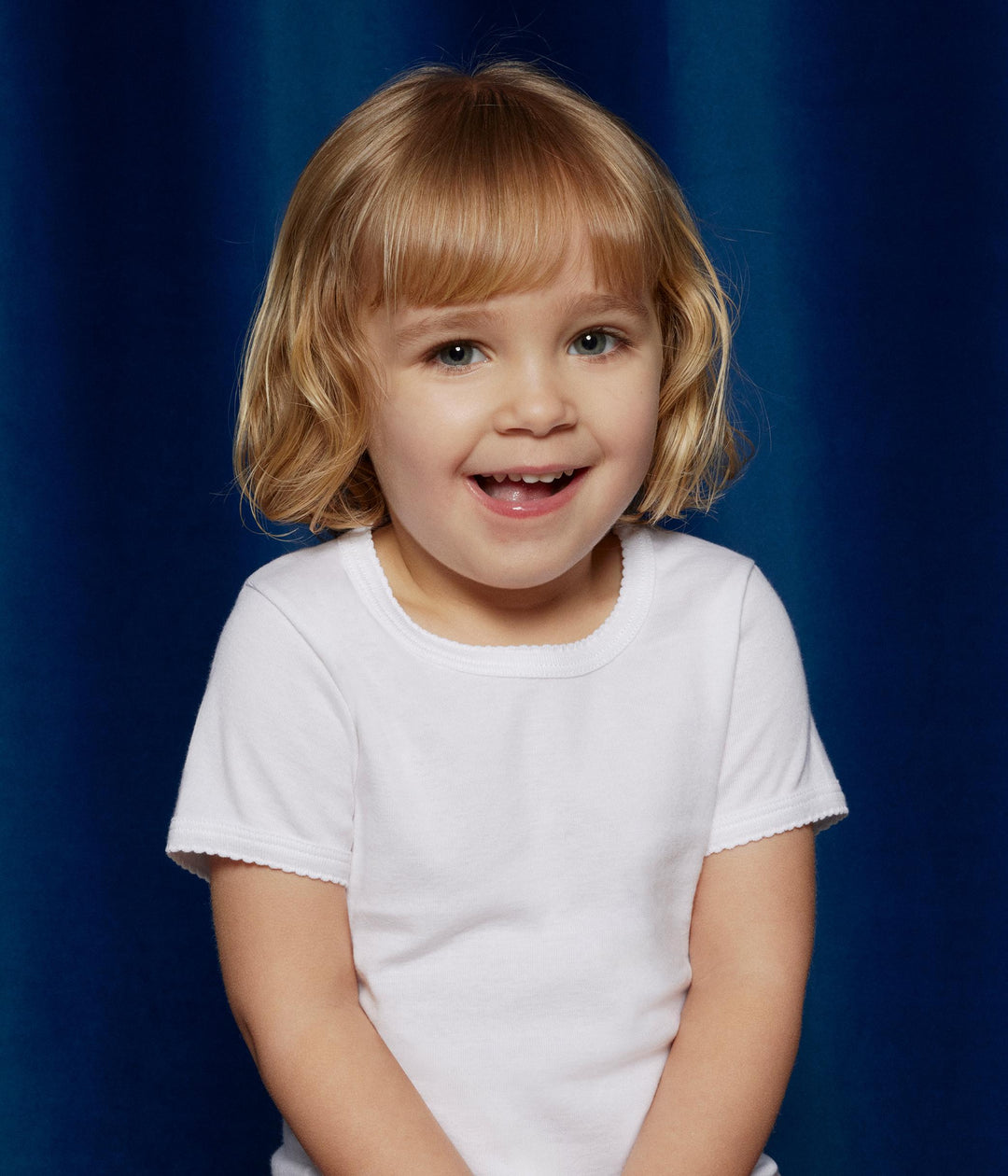 Confezione da 2 t-shirt bianche manica corta bambina