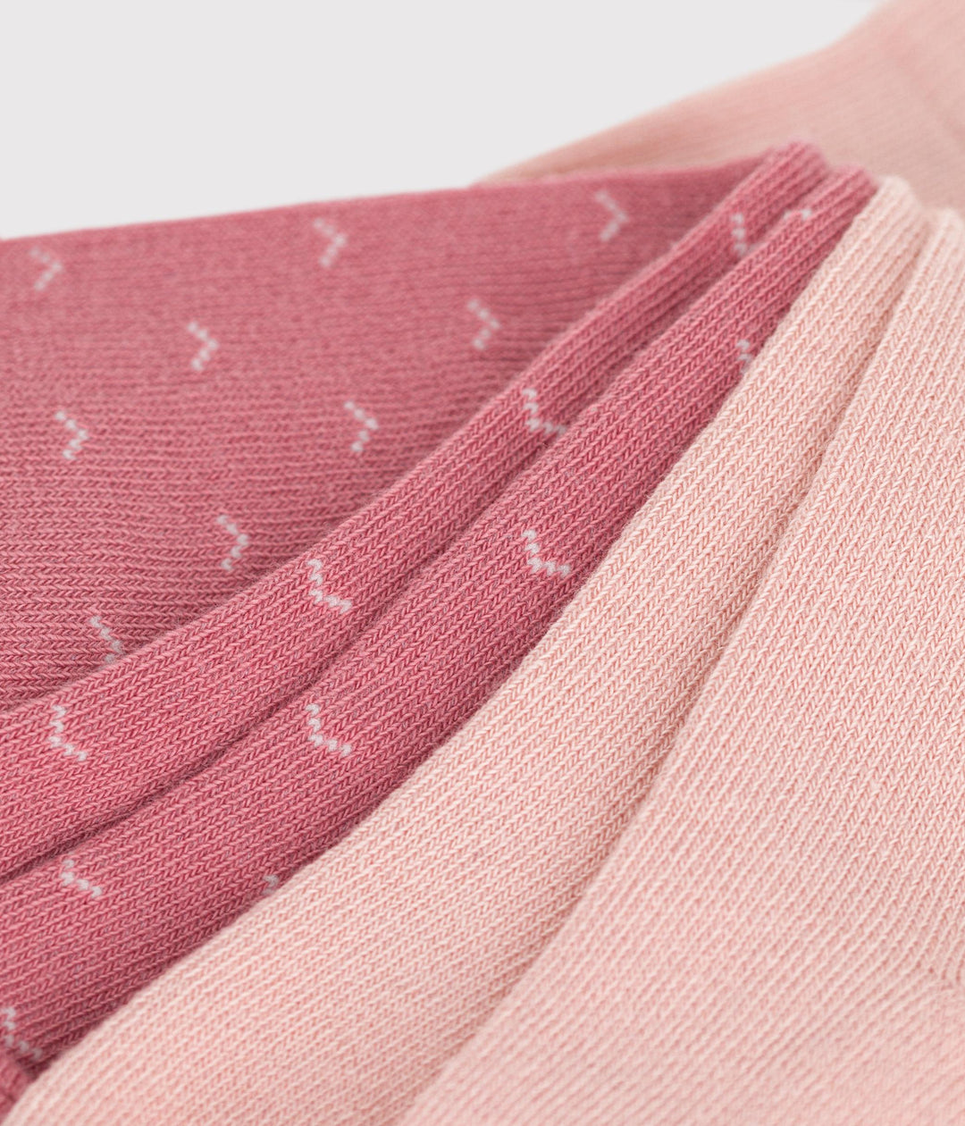 Confezione da due paia di collant rosa in maglia