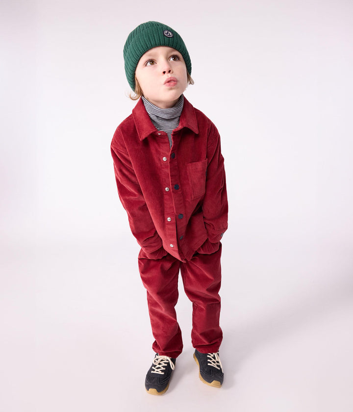 Cuffietta in maglia foderata in pile bambino