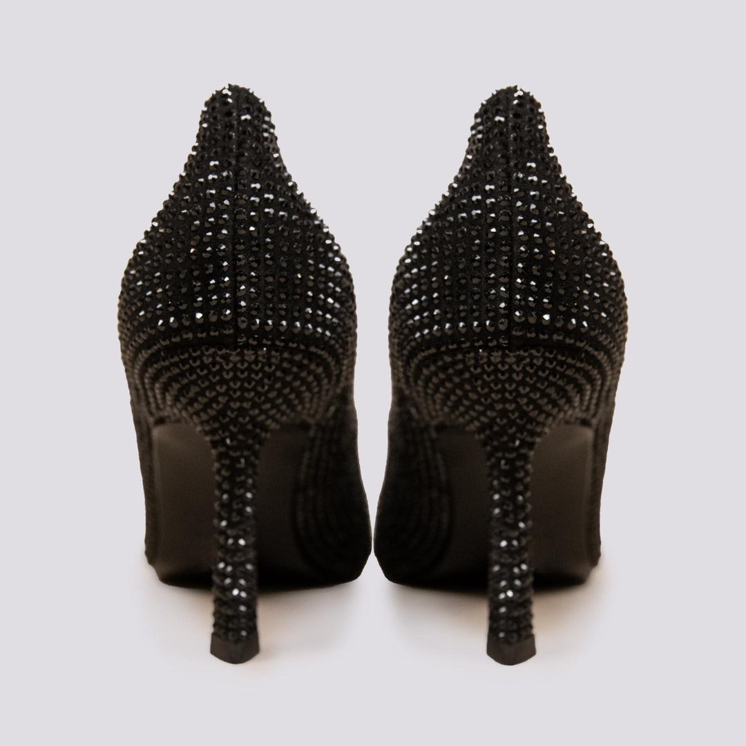 DECOLLETE CON FIBBIA E STRASS NERA