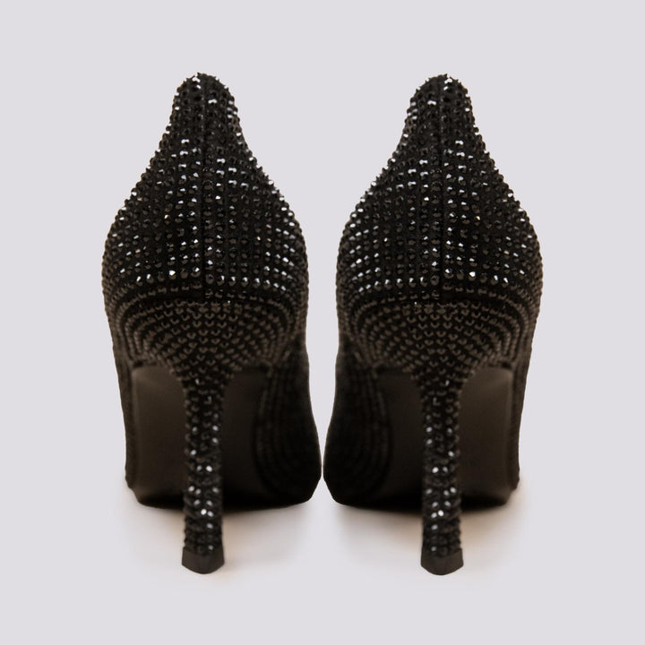 DECOLLETE CON FIBBIA E STRASS NERA