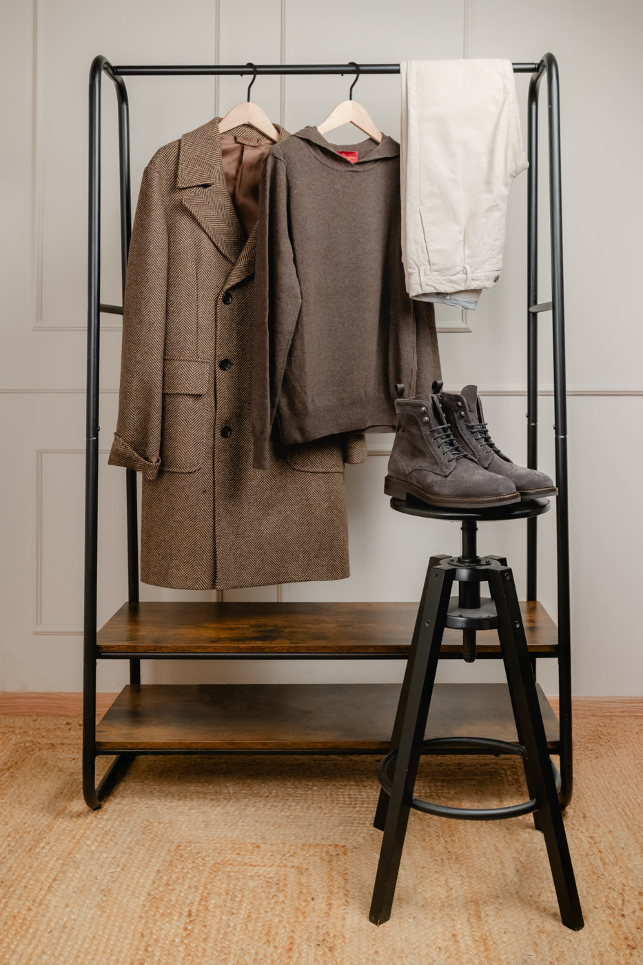 PANTALONE IN COTONE BEIGE