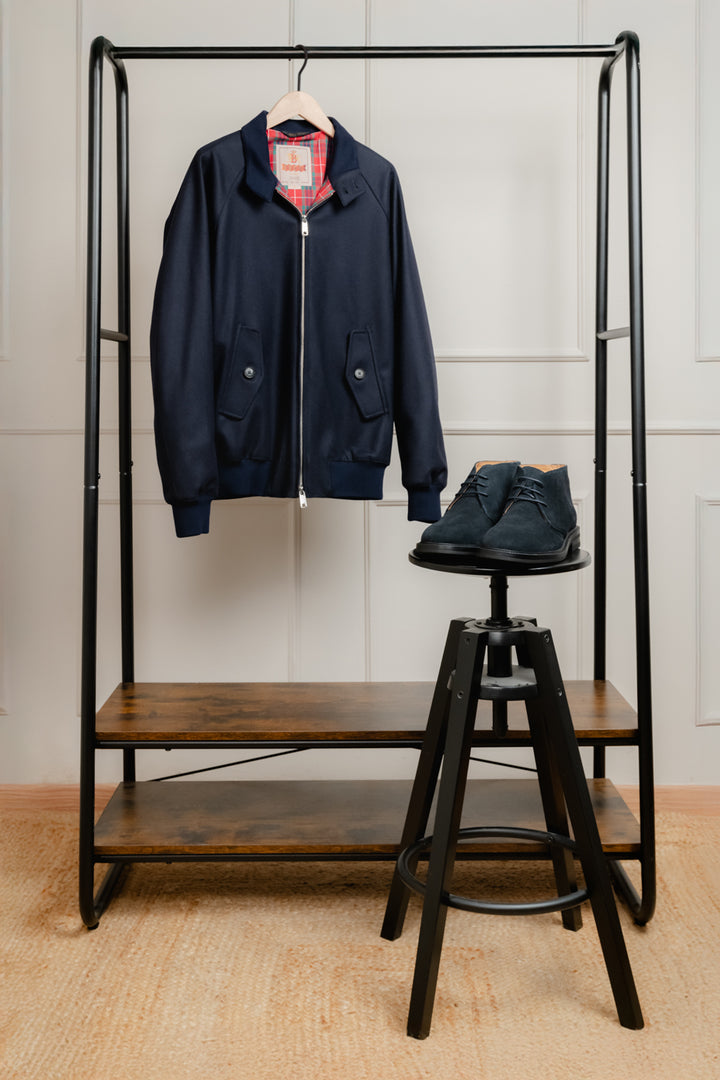 GIACCA MELTON G9 IN LANA BLU