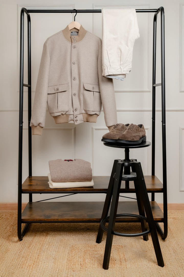 MAGLIONE GIROCOLLO IN LANA TORTORA