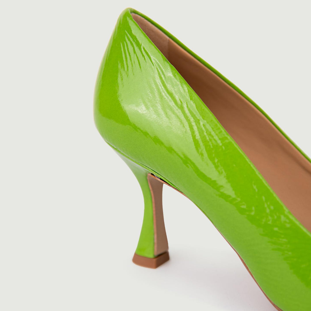 Décolleté IN NAPLAK VERDE