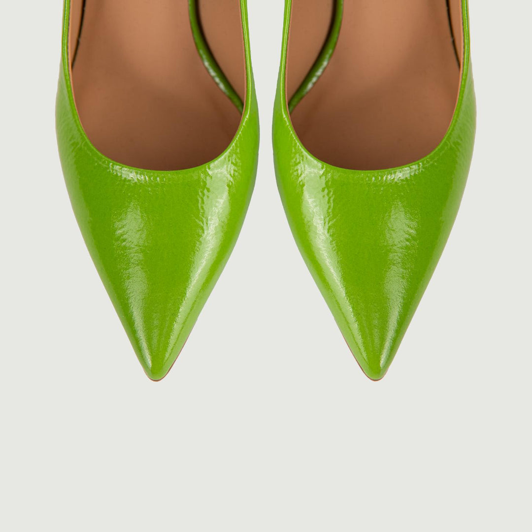 Décolleté IN NAPLAK VERDE