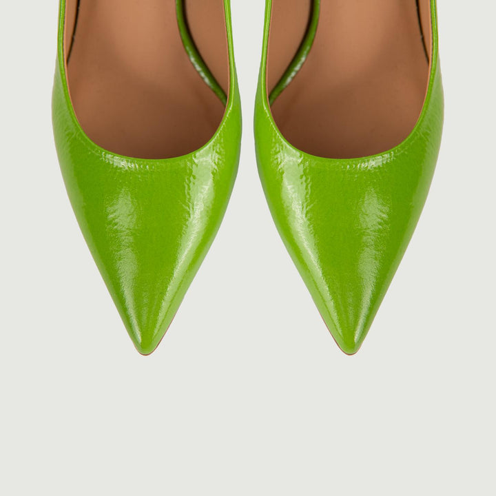 Décolleté IN NAPLAK VERDE