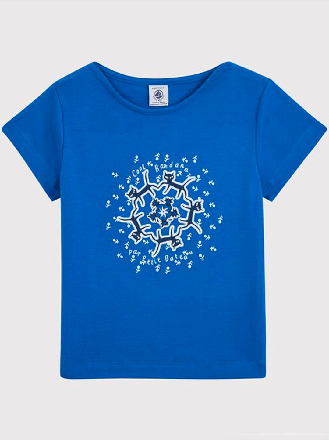 T-SHIRT A MANICHE CORTE A048D 01 PETIT BATEAU 