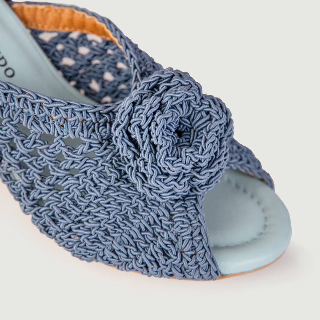 SABOT CON FASCIA UNCINETTO COLOR JEANS 24071/750H AZZURRO ANDREA MORANDO 