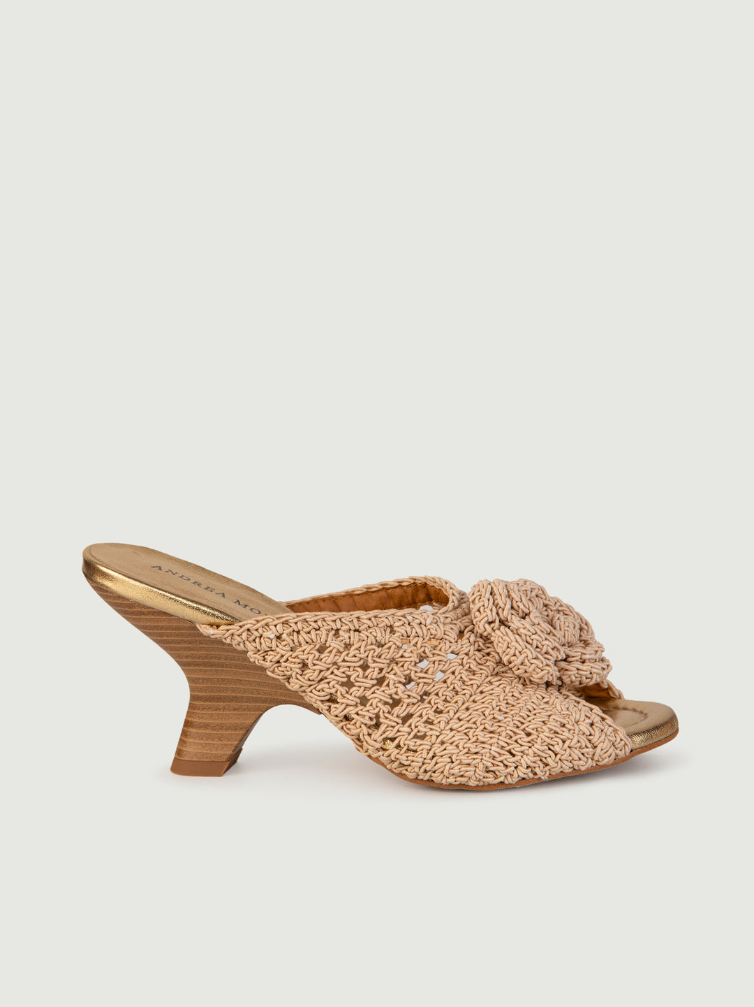 SABOT CON FASCIA UNCINETTO BEIGE 24071/750H BEIGE ANDREA MORANDO 