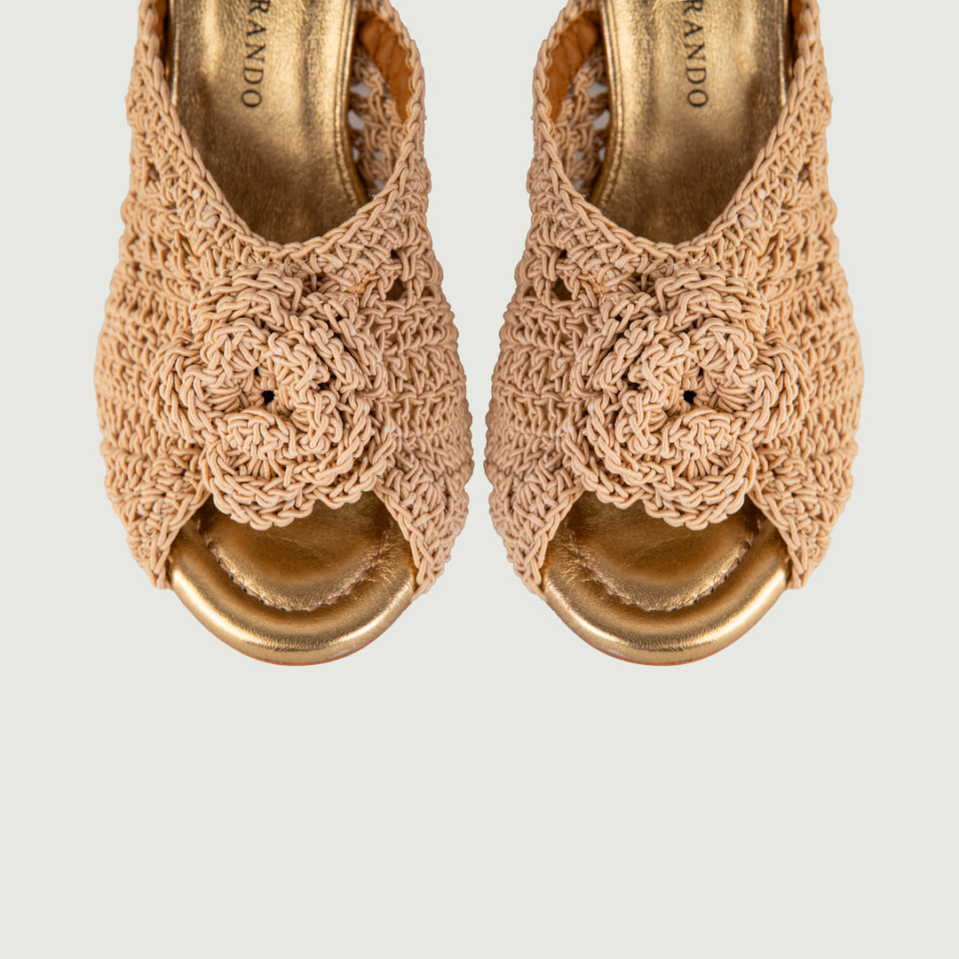 SABOT CON FASCIA UNCINETTO BEIGE 24071/750H BEIGE ANDREA MORANDO 