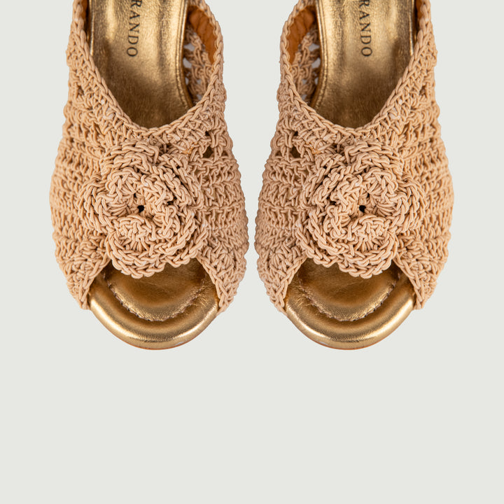 SABOT CON FASCIA UNCINETTO BEIGE 24071/750H BEIGE ANDREA MORANDO 