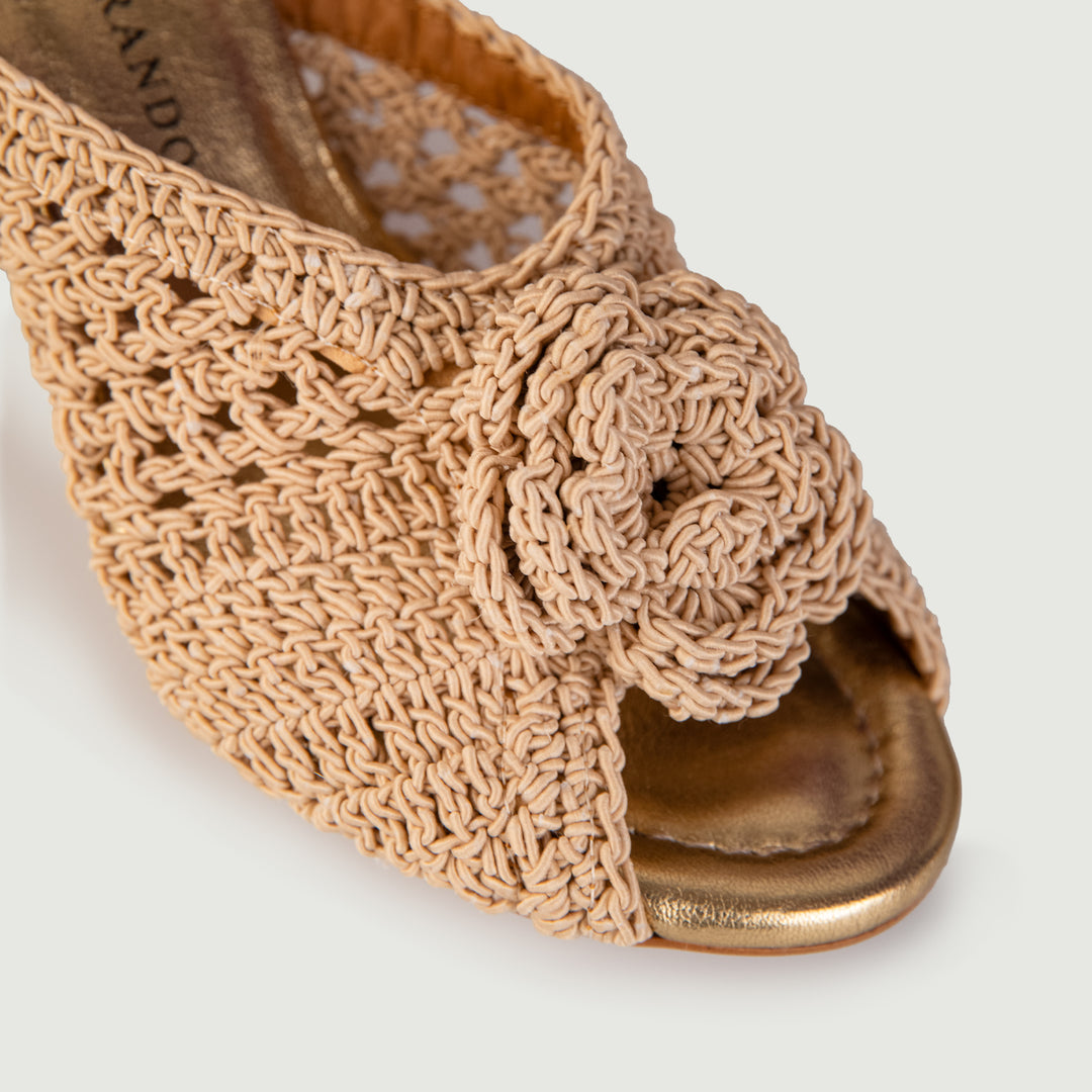 SABOT CON FASCIA UNCINETTO BEIGE 24071/750H BEIGE ANDREA MORANDO 