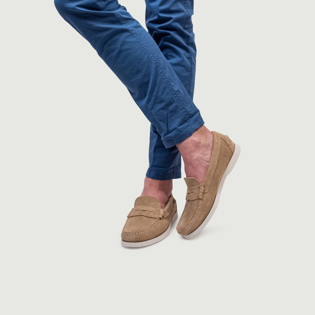 Mocassino da barca Dan in camoscio beige 7111MSW 906 SEBAGO 