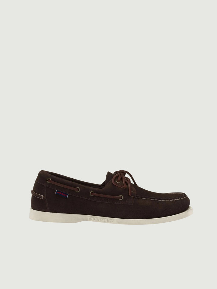 MOCASSINO DA BARCA portland in camoscio marrone 7111PTW ABU SEBAGO 