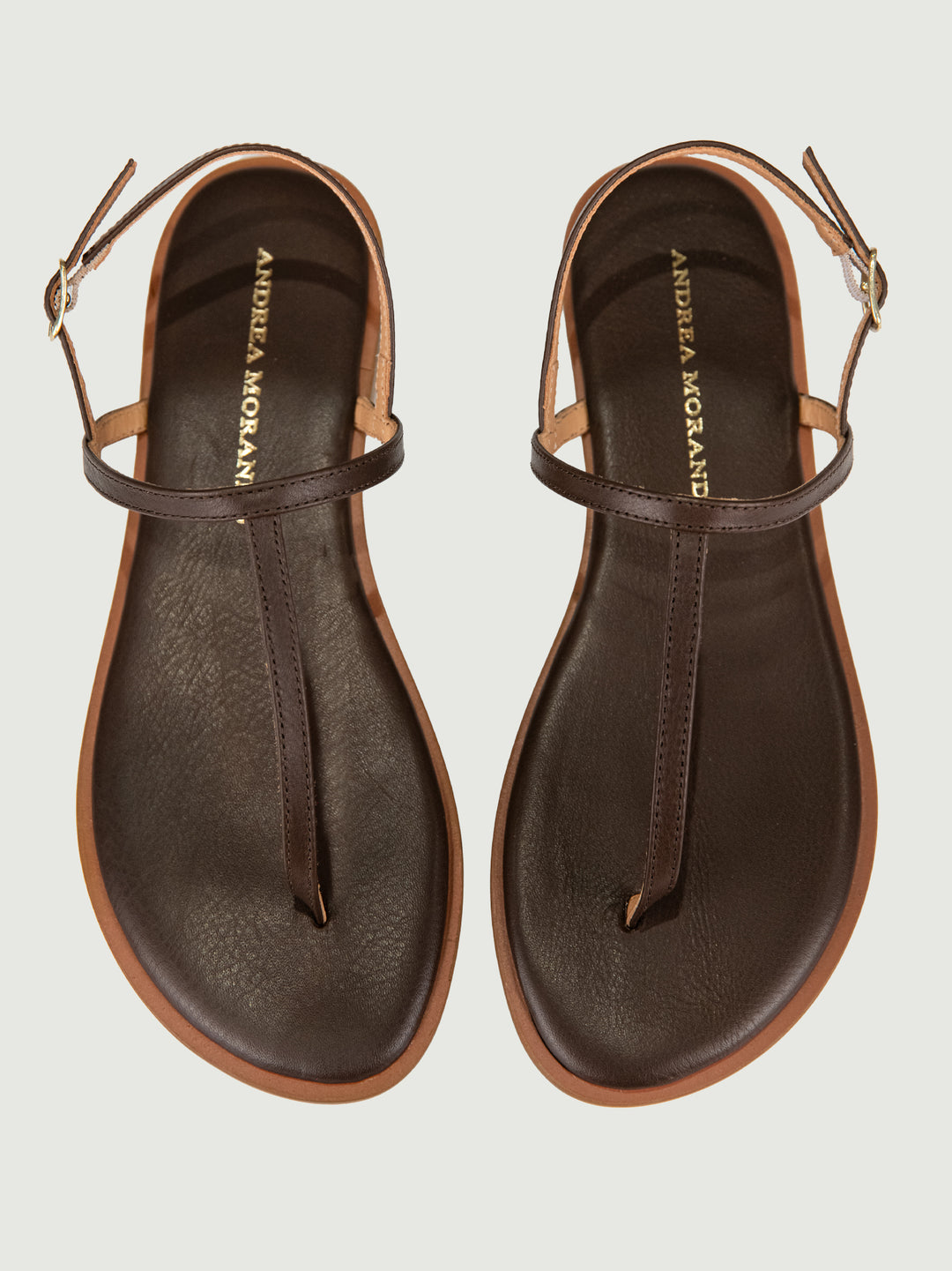 SANDALO INFRADITO IN PELLE TESTA MORO 1933C T MORO ANDREA MORANDO 