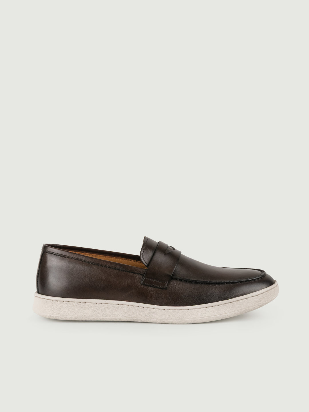 Mocassino in pelle marrone ED01 TDM ANDREA MORANDO 