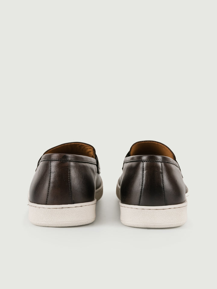 Mocassino in pelle marrone ED01 TDM ANDREA MORANDO 