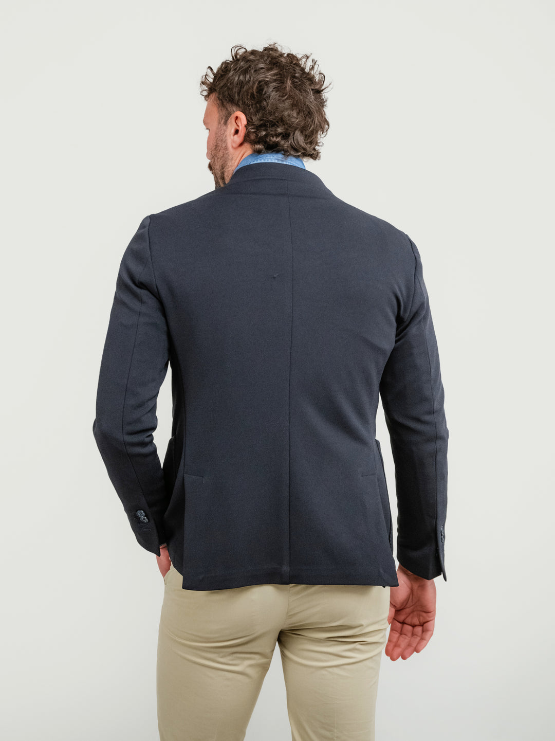 BLAZER MONOPETTO BLU NOTTE PONZA BLU NOTTE ANDREA MORANDO 