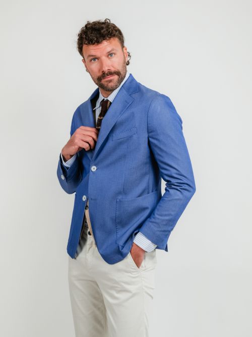 BLAZER MONOPETTO BLU JEANS PONZA JEANS ANDREA MORANDO 