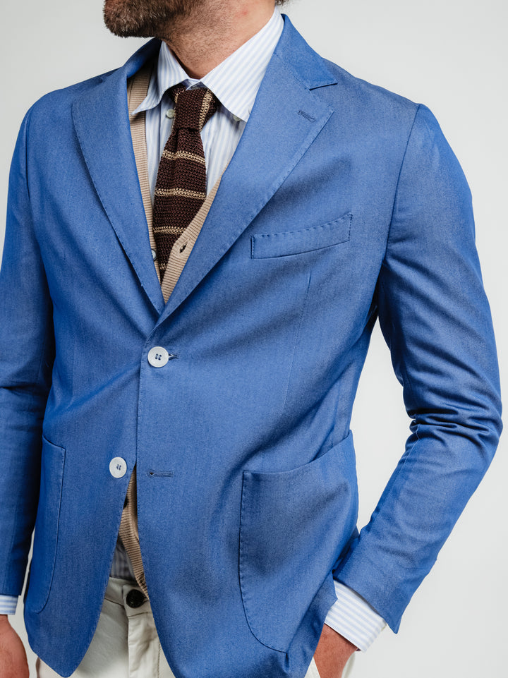 BLAZER MONOPETTO BLU JEANS PONZA JEANS ANDREA MORANDO 