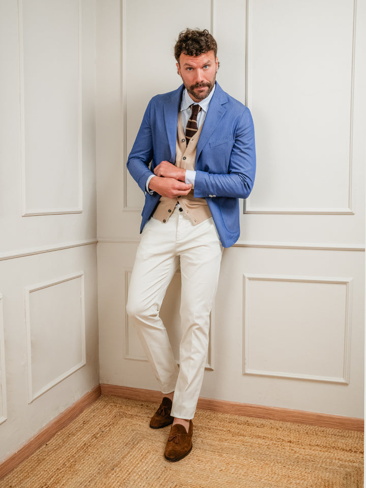 BLAZER MONOPETTO BLU JEANS PONZA JEANS ANDREA MORANDO 