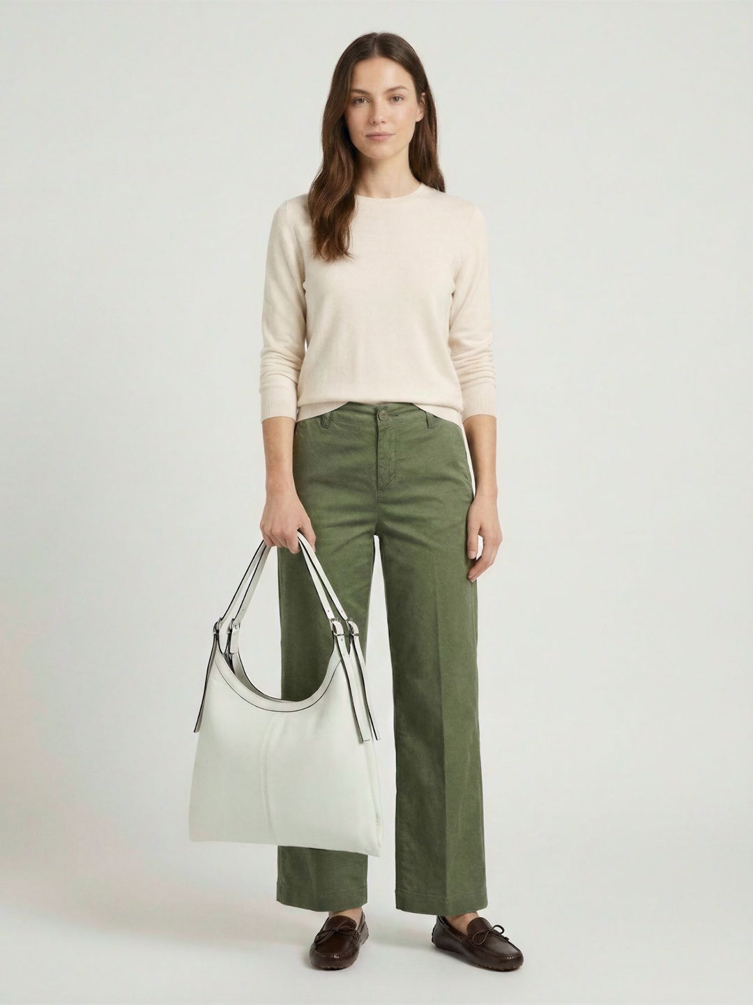 Borsa Paloma in pelle bianco latte PALOMA LATTE ANDREA MORANDO 
