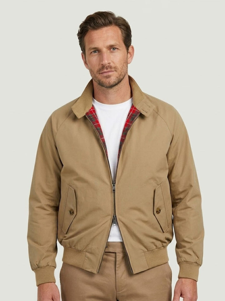 Giacca G9 Harrington Jacket Tan BRCPS0001 710 BARACUTA 