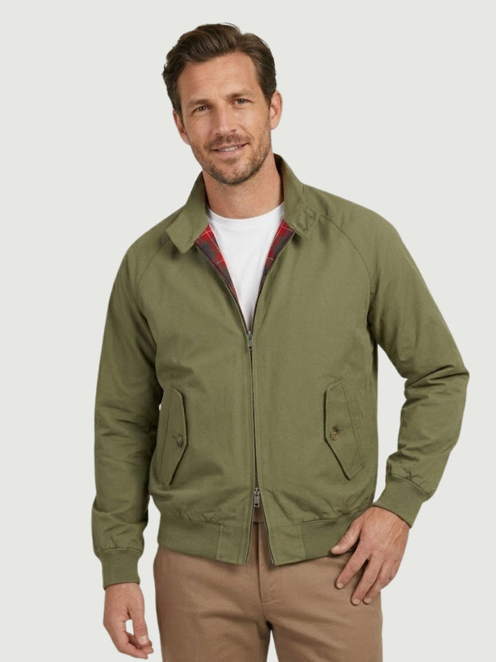 Giacca G9 in twill di cotone light green BRCPS1166 6014 BARACUTA 