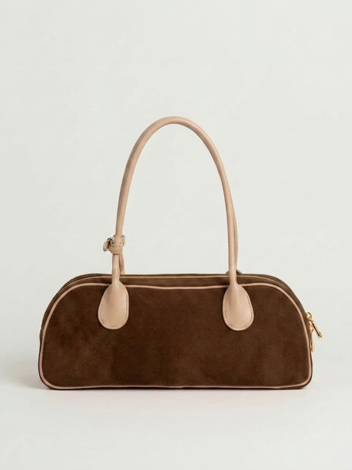 Borsa a spalla Doxie in pelle scamosciata testa di moro DOXIE T.MORO BIMOR 