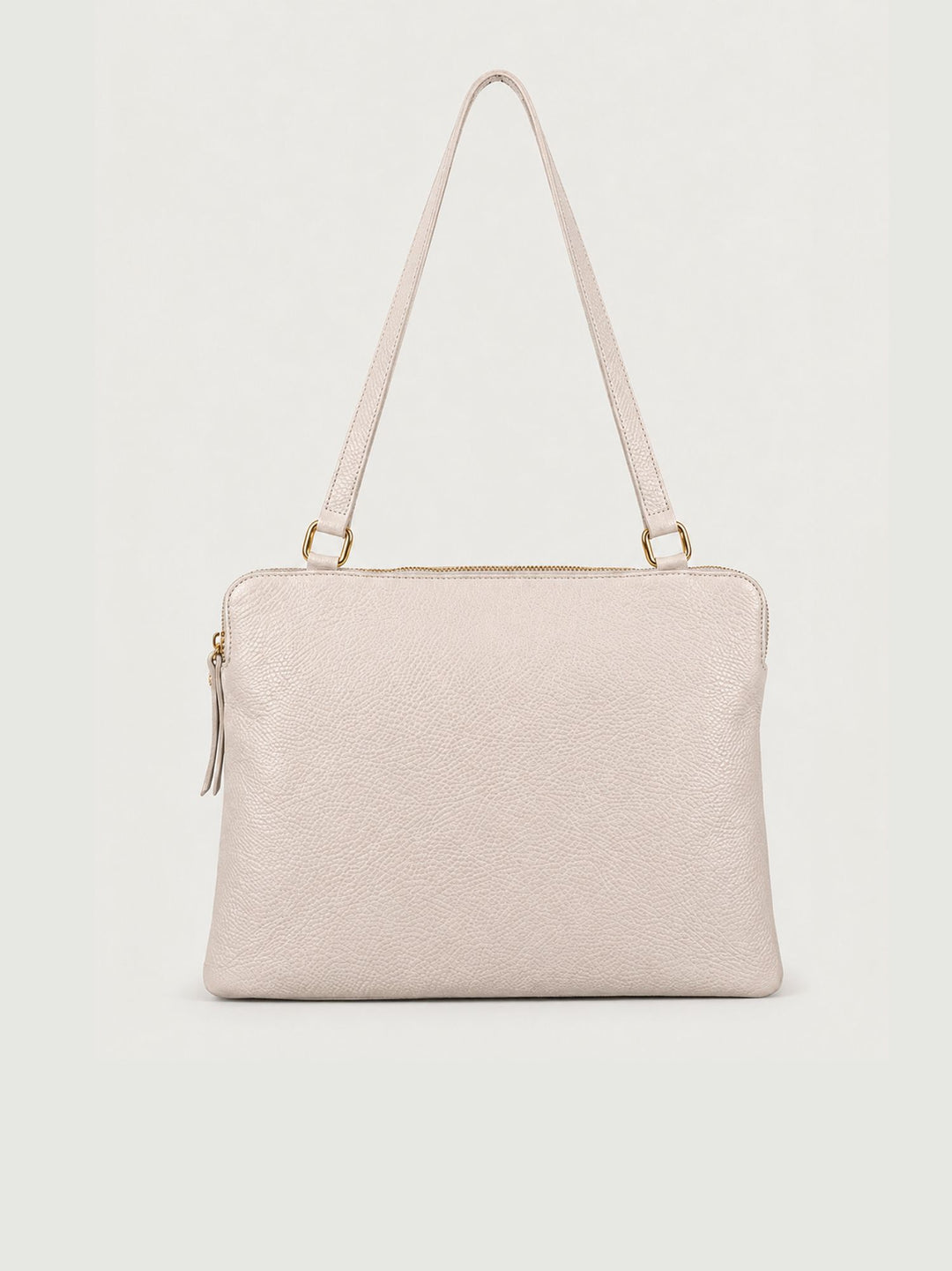 Borsa a spalla Luna in pelle martellata panna LUNA PANNA BIMOR 