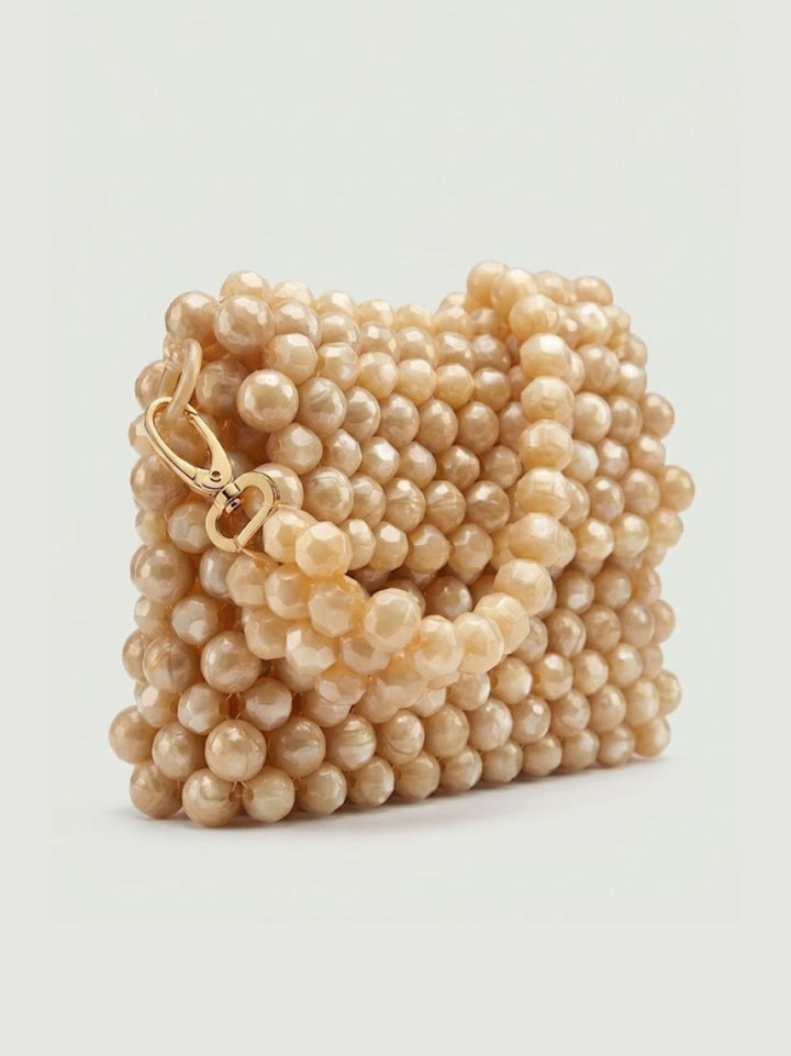 Borsa a spalla Cinderella in resina beige NEW CINDERELLA BEIGE PERLA BIMOR 