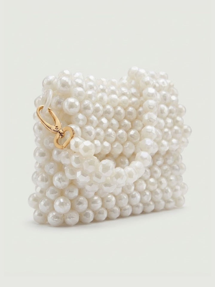 Borsa a spalla Cinderella in resina bianco perla NEW CINDERELLA BIANCO PERLA BIMOR 