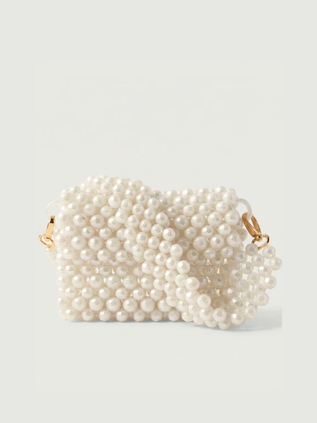 Borsa a spalla Cinderella in resina bianco perla NEW CINDERELLA BIANCO PERLA BIMOR 