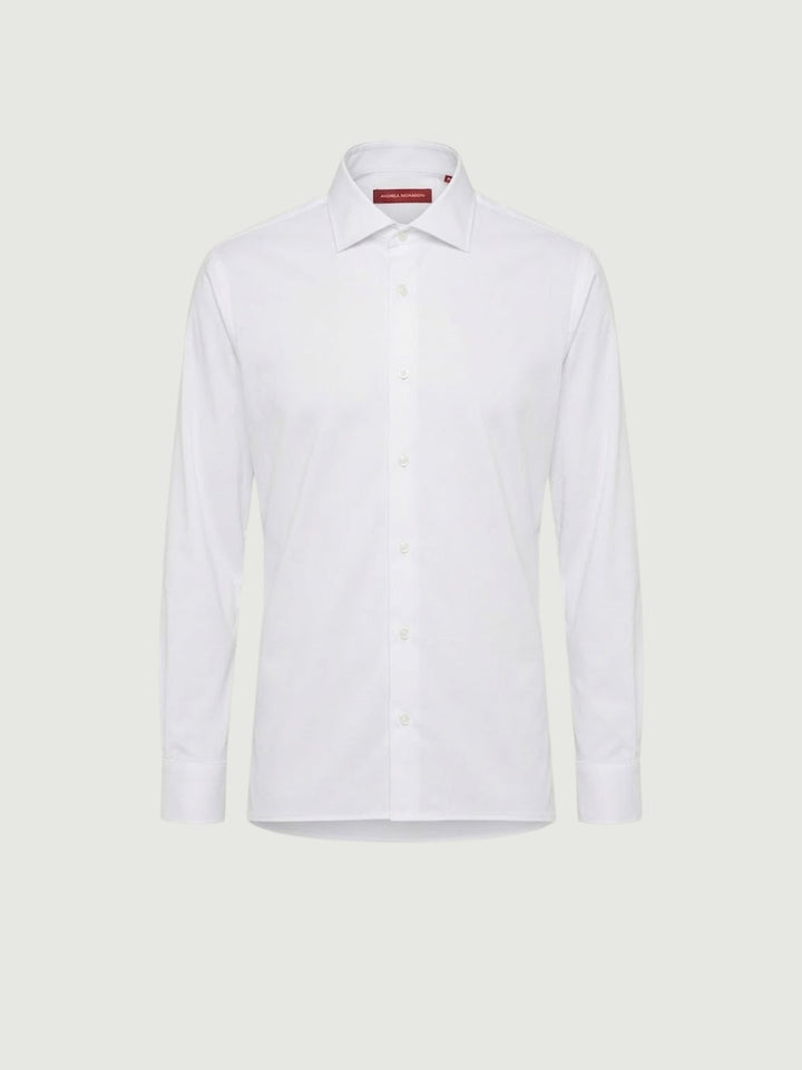Camicia no stiro con colletto francese bianca BU26S10CANEU6 101 ANDREA MORANDO 