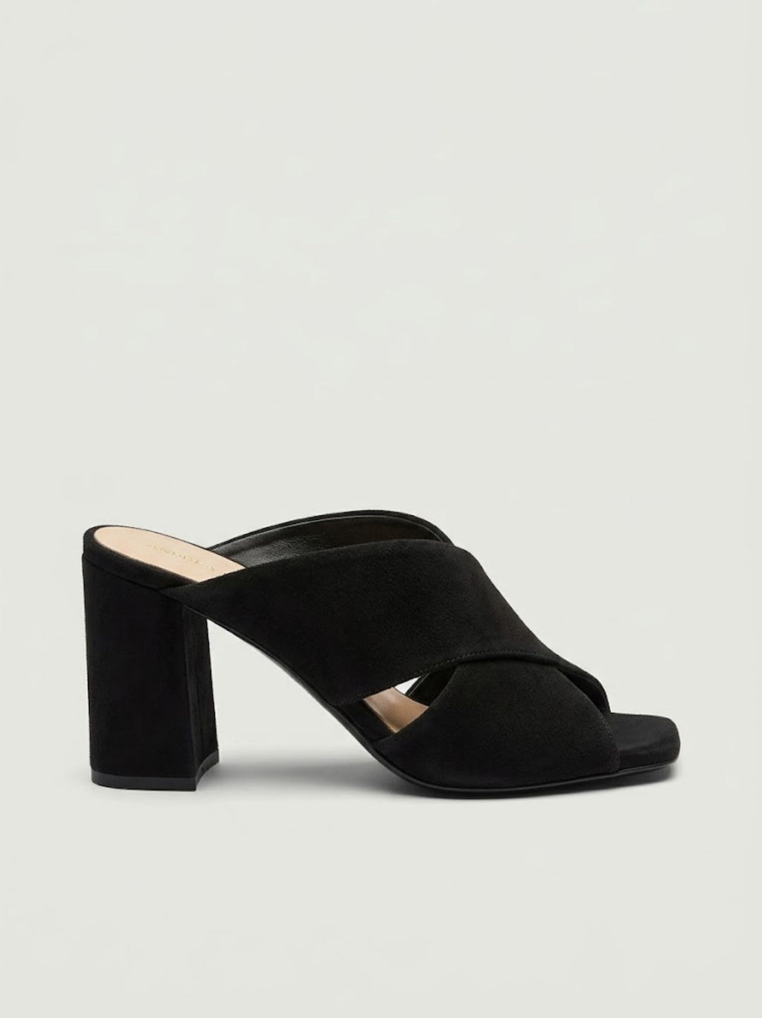 Sandalo mule in pelle scamosciata nero PIGALLE17 NERO ANDREA MORANDO 