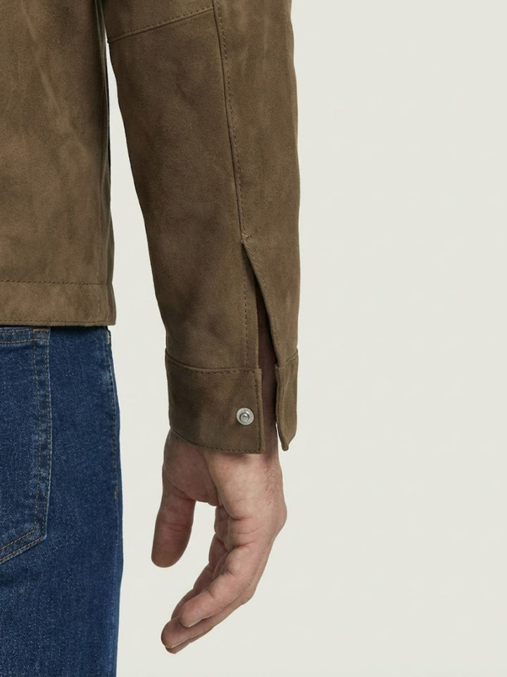 Giacca Tarragon in camoscio palude TARRAGON 714 JACK LEATHER 