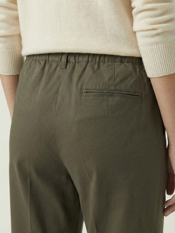 Pantalone a palazzo cioccolato 80378GB CIOCCOLATO ANDREA MORANDO 